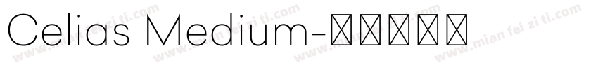 Celias Medium字体转换